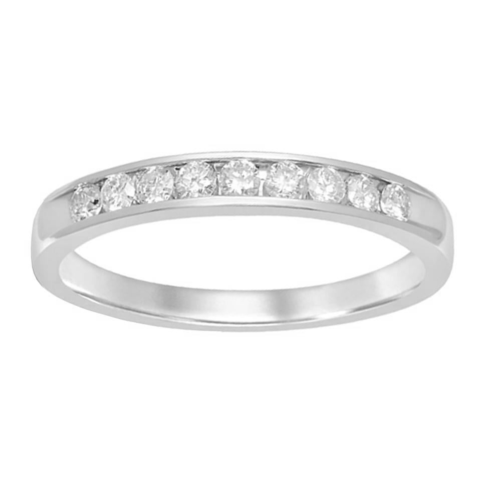 14K 0.27CT Diamond Band (9 Diamond Stones)
