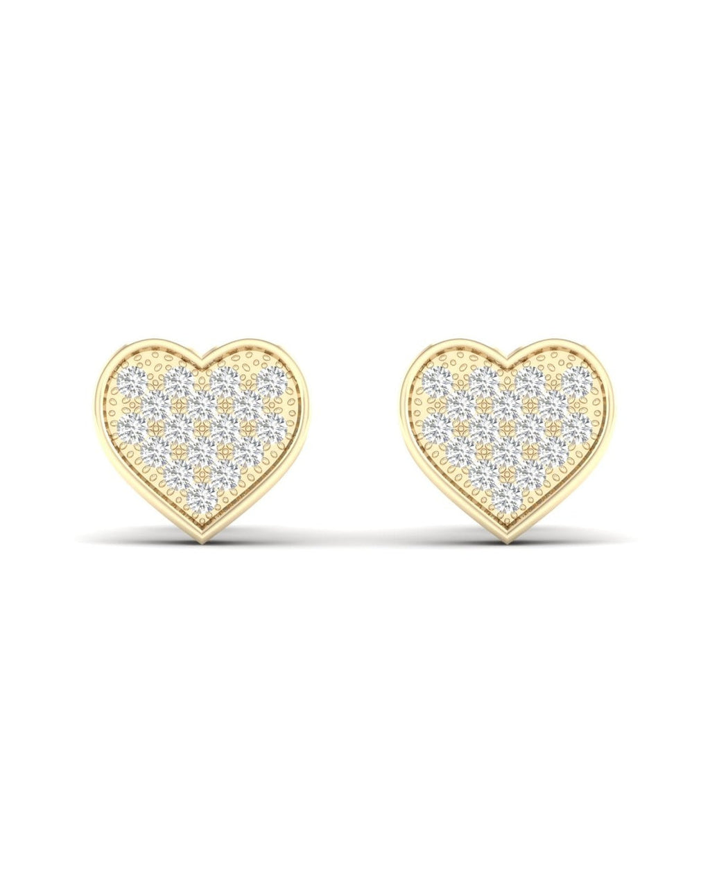 10K 0.10CT Diamond EARRNIG