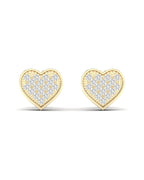 10K 0.10CT Diamond EARRNIG