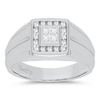 14K 0.50CT DIAMOND MENS RING