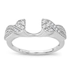 14K 0.25CT DIAMOND RING GUARD.