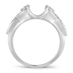 14K 0.25CT DIAMOND RING GUARD.