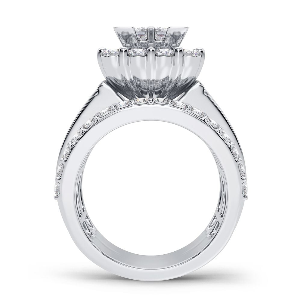 14K 4.00CT Diamond Bridal Ring