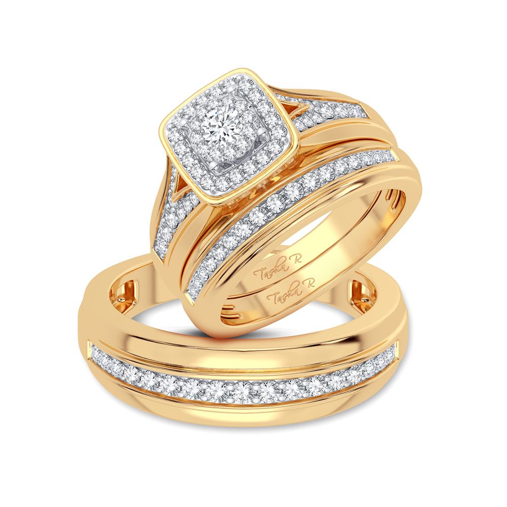 14K 0.80CT Diamond Trio Set