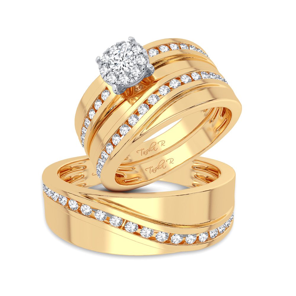 14K 0.75CT Diamond Trio Set