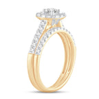 10K 1.00CT Lab Grown Bridal Set