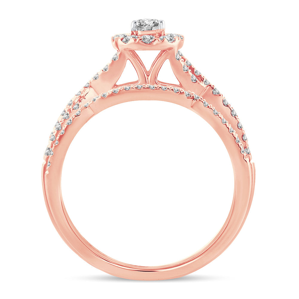 14K 0.75CT Diamond BRIDAL RING (New Arrival)