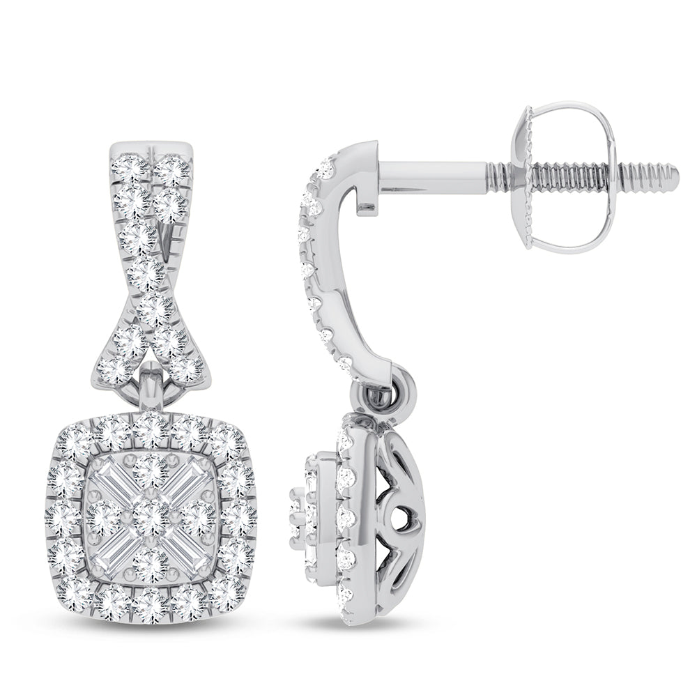 10K 0.33CT DIAMOND EARRING