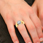 14K 1.12CT Certified Lab Grown Mens Ring