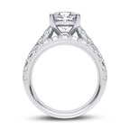 14K 5.00CT Certified Lab Grown Diamond Bridal Set