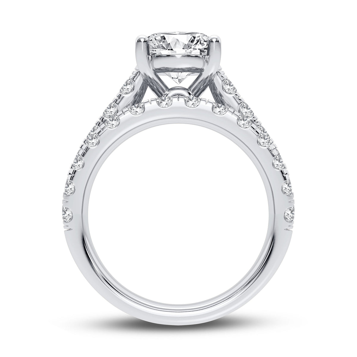 14K 5.00CT Certified Lab Grown Diamond Bridal Set