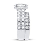 14K 5.00CT Certified Lab Grown Diamond Bridal Set
