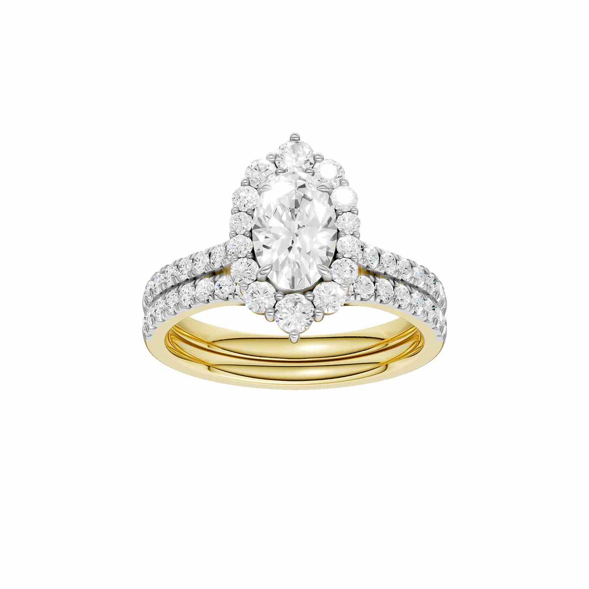 14K 2.25CT Lab Grown Diamond Bridal Ring