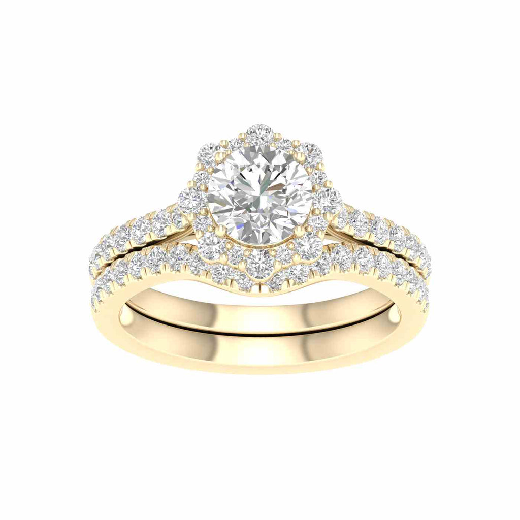 14K 1.75 CT Lab Grown Diamond Bridal Ring