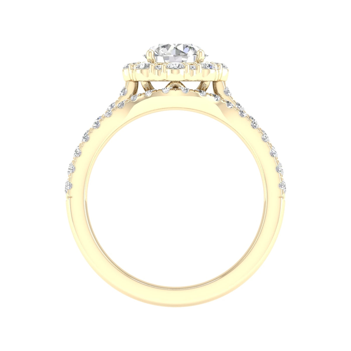 14K 1.75 CT Lab Grown Diamond Bridal Ring