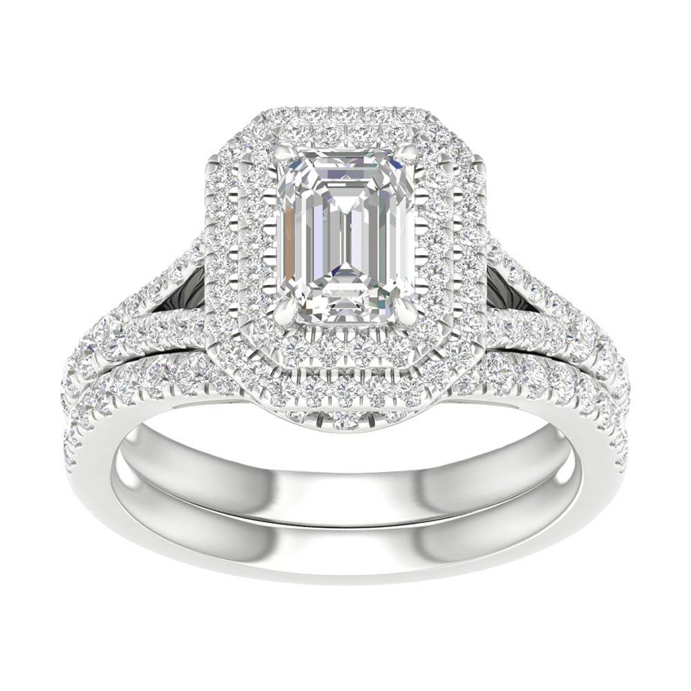 14K 1.75CT Lab Grown Bridal Set