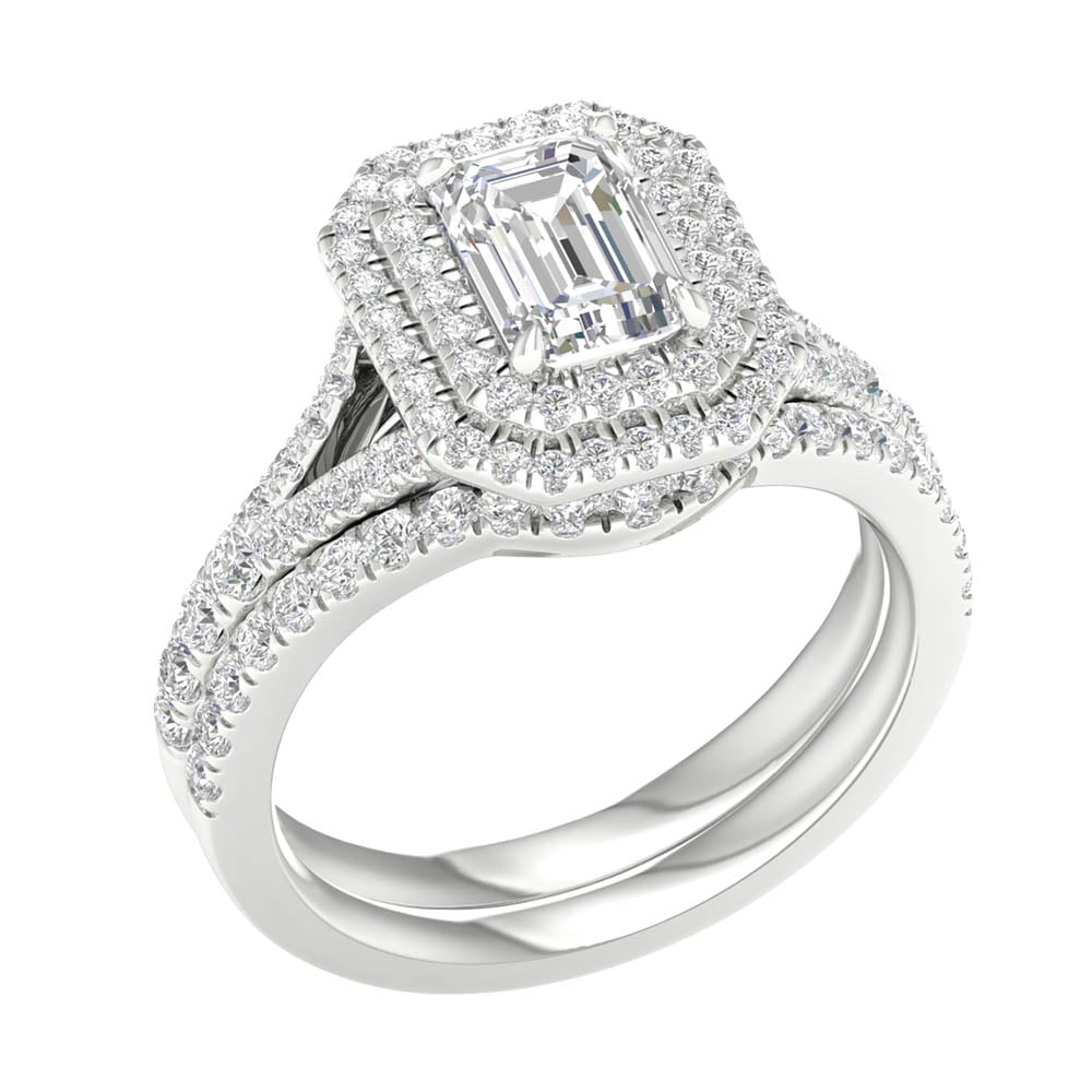 14K 1.75CT Lab Grown Bridal Set