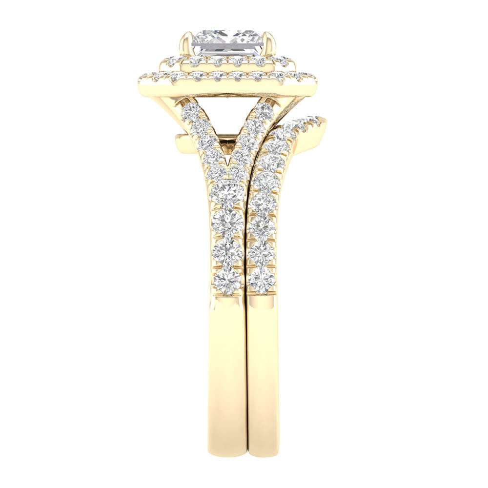 14K 1.75CT Lab Grown Bridal Set