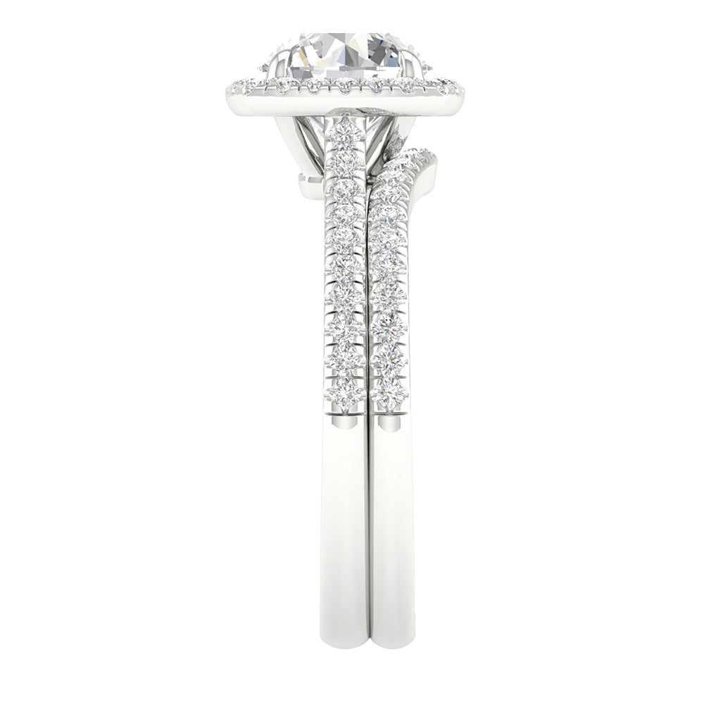 14K 1.95CT Certified Lab Grown Bridal Ring