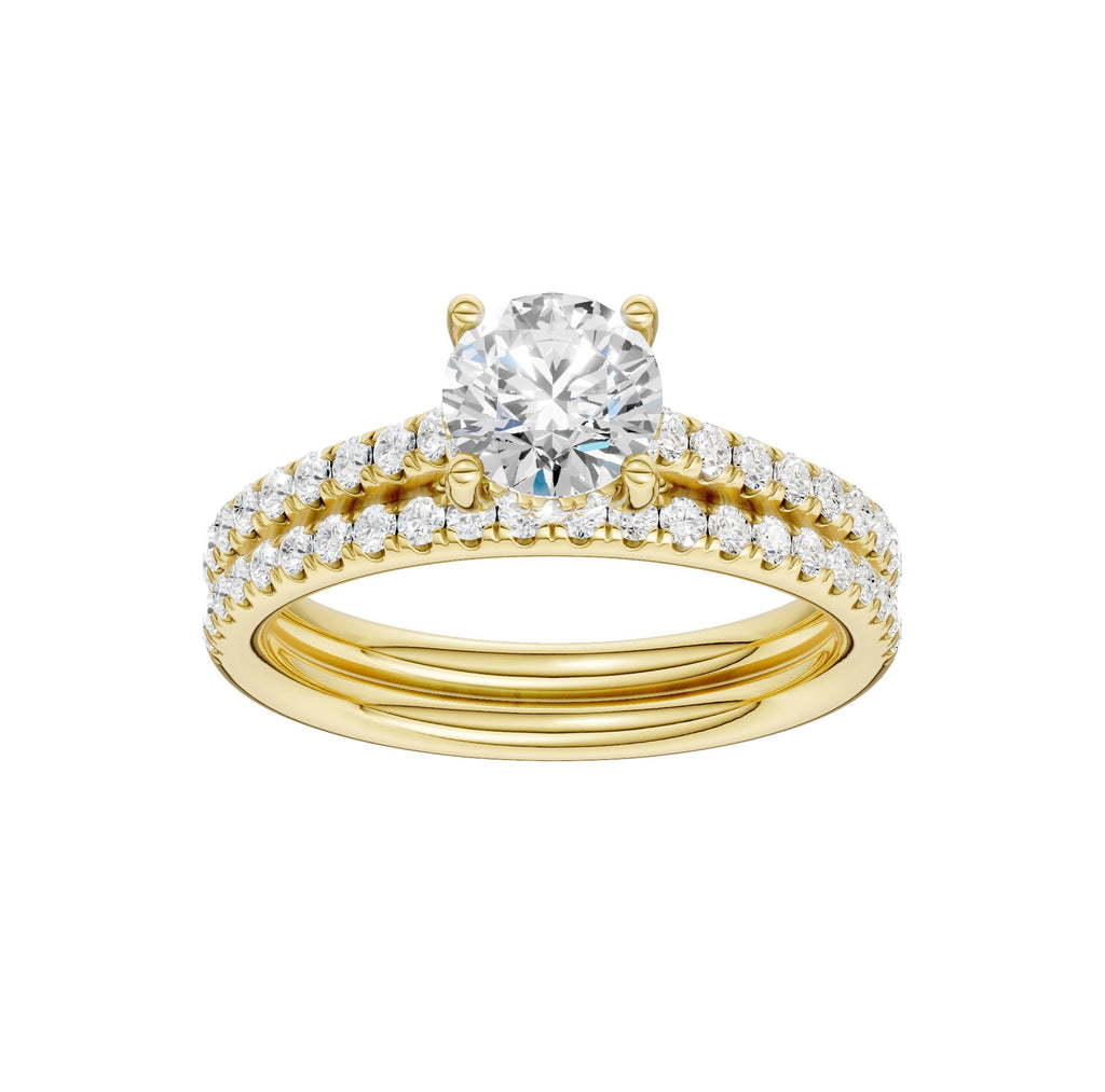14K 2.50ct Lab Grown Diamond Bridal Set