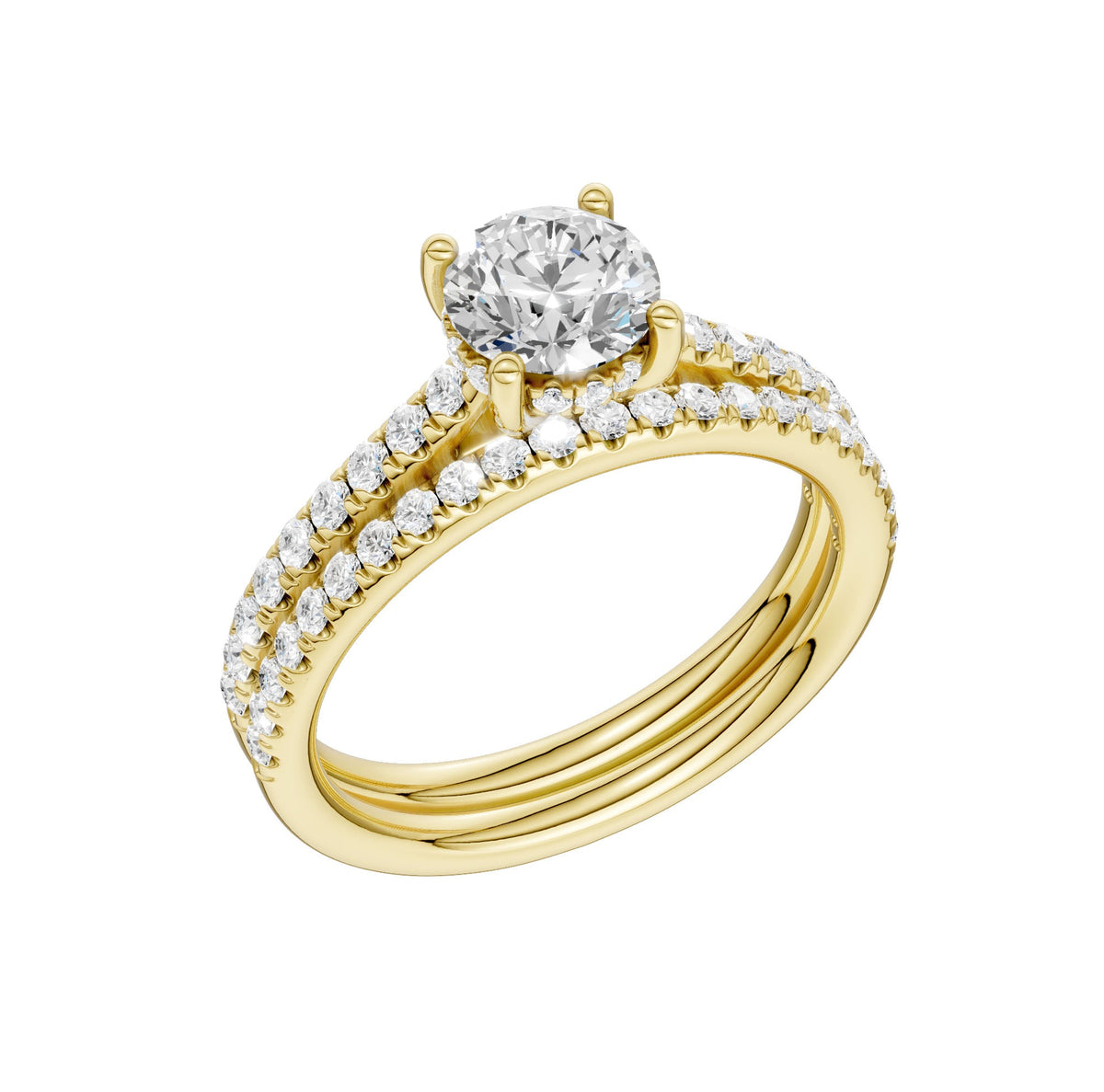 14K 2.50ct Lab Grown Diamond Bridal Set