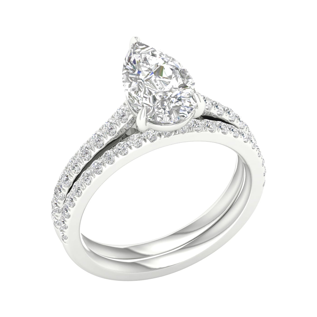 14K 1.50CT Certified Lab Grown Diamond Bridal