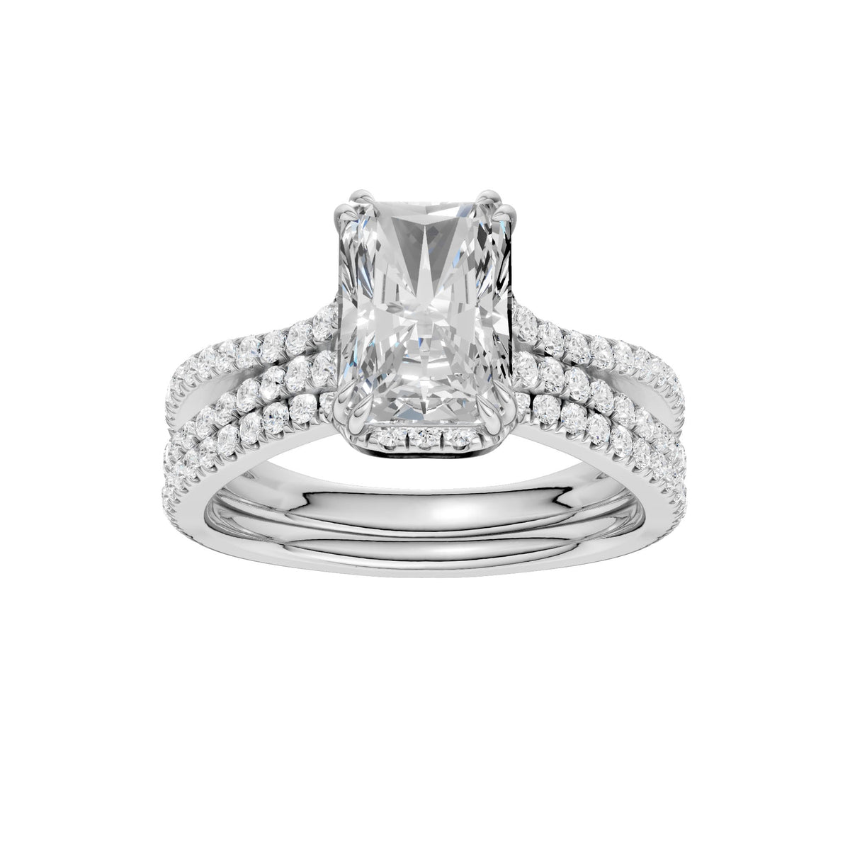 14K 2.50 CT Lab Grown Diamond Bridal Set