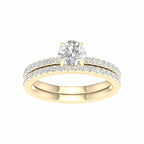 14K 1.50 CT Lab Grown Diamond Bridal Set
