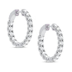 14K 3.00CT Lab Grown Diamond Hoops