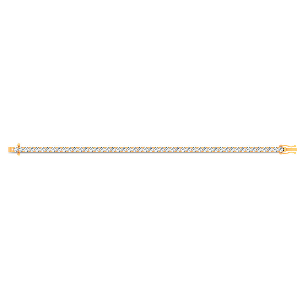 14K 7.00CT Lab Grown DIAMOND BRACELET