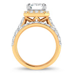 14K 5.00CT Certified Lab Grown Diamond Bridal Ring