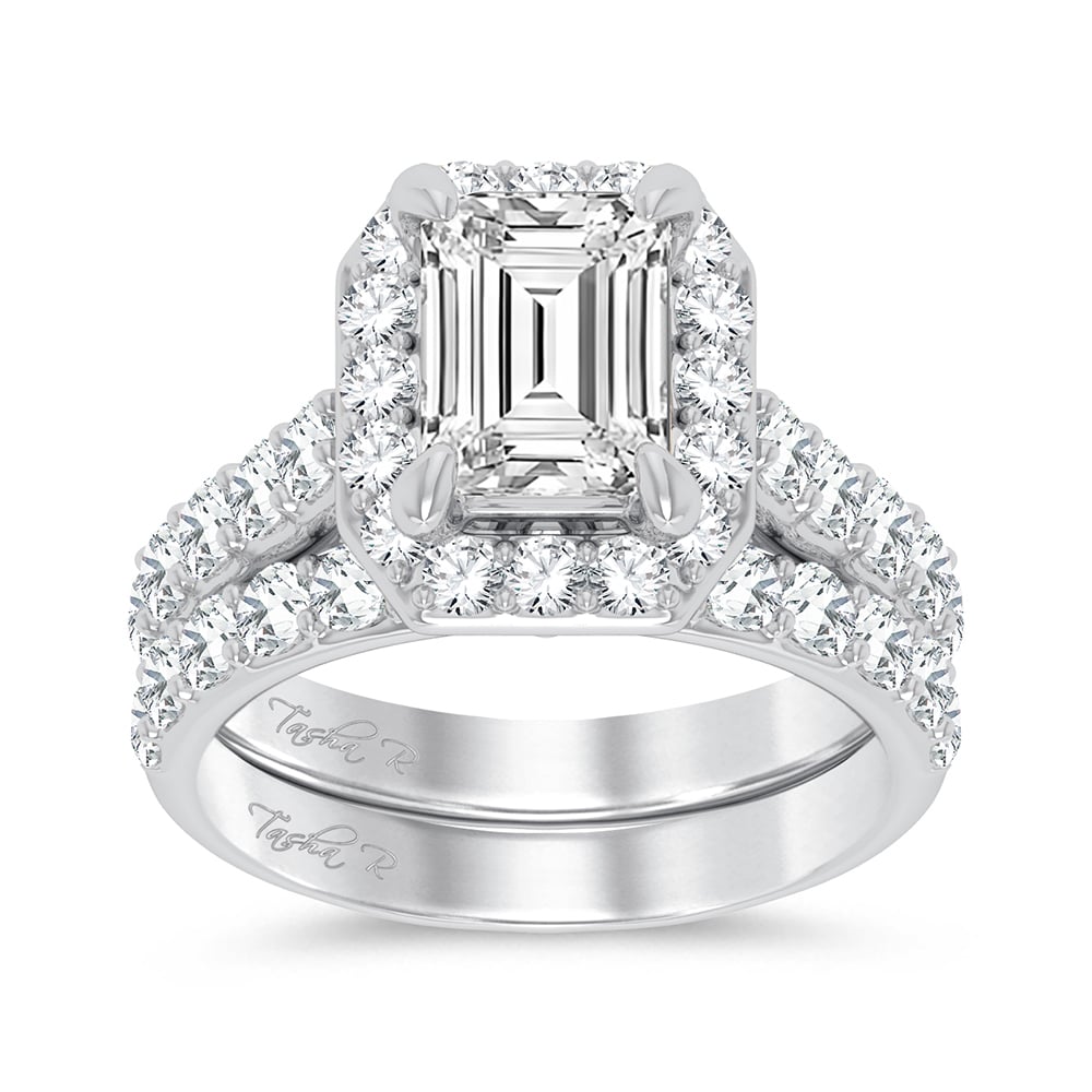 14K 5.00CT Certified Lab Grown Diamond Bridal Ring