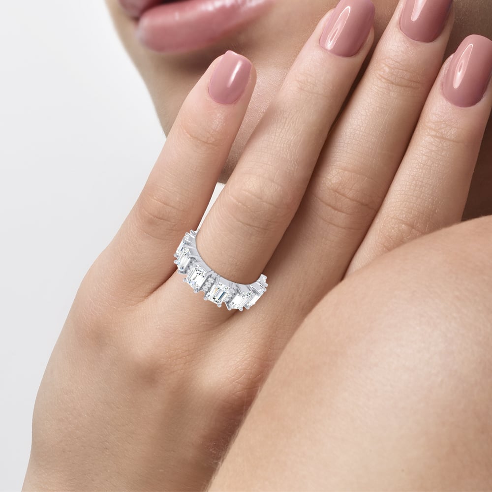 14K 5.00CT Certified Lab Grown Band