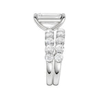14K 5.00CT Certified Lab Grown Diamond Bridal Set