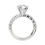 14K 4.00CT Certified Lab Grown Diamond Bridal Set