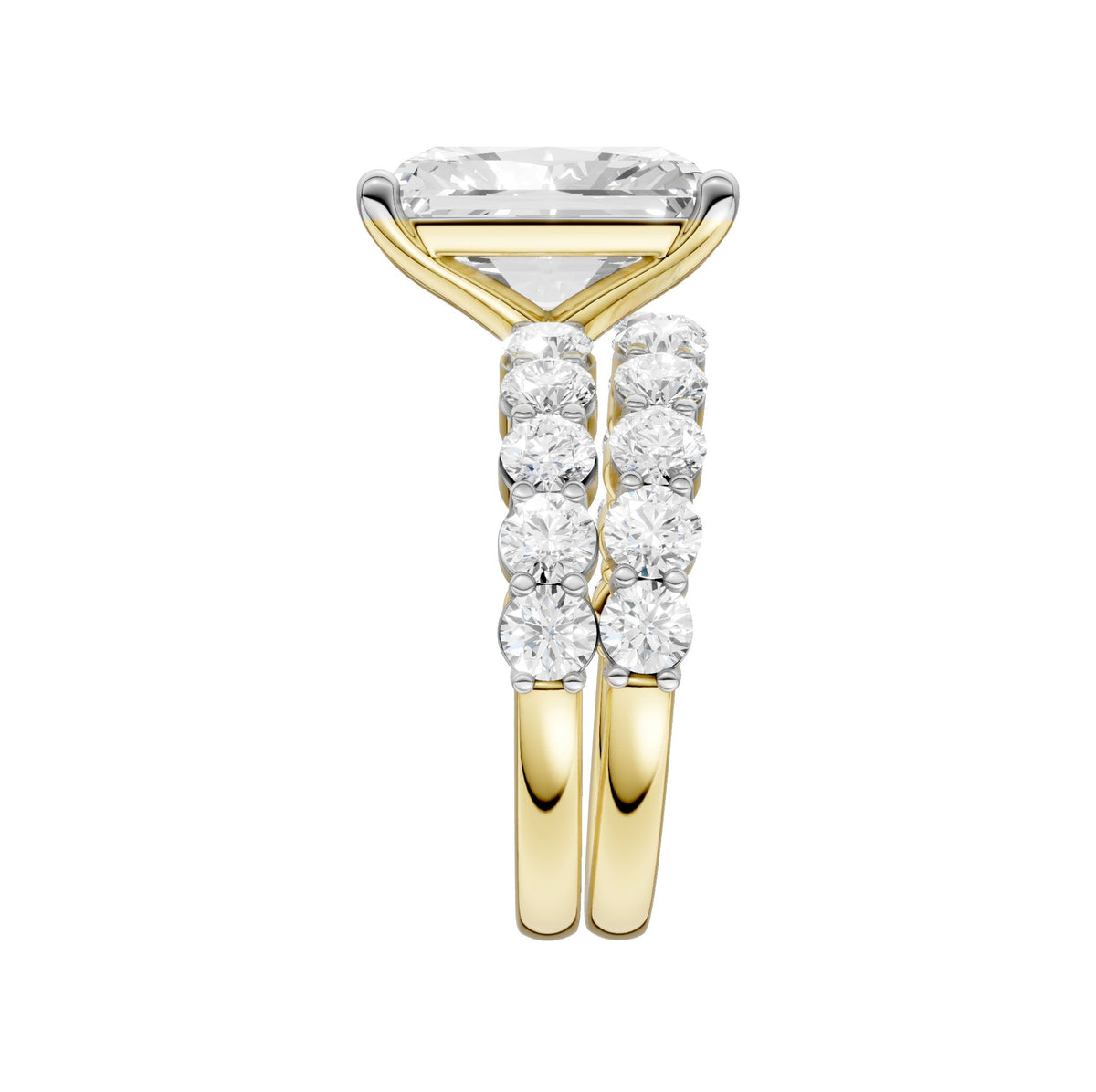 14K 6.00 CT Lab Grown Diamond Bridal Set