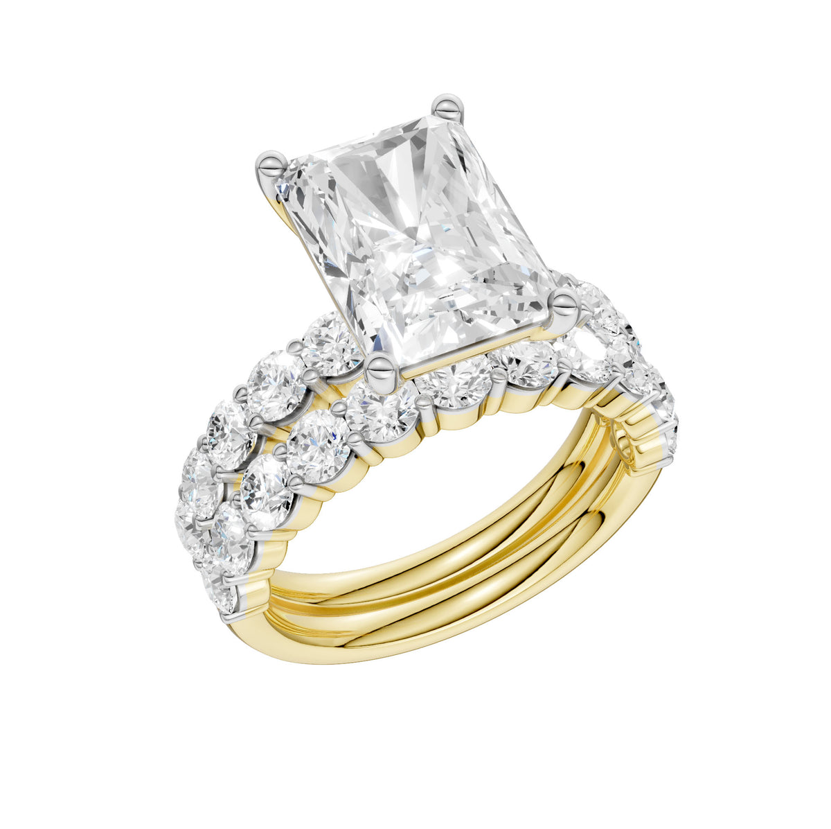 14K 6.00 CT Lab Grown Diamond Bridal Set