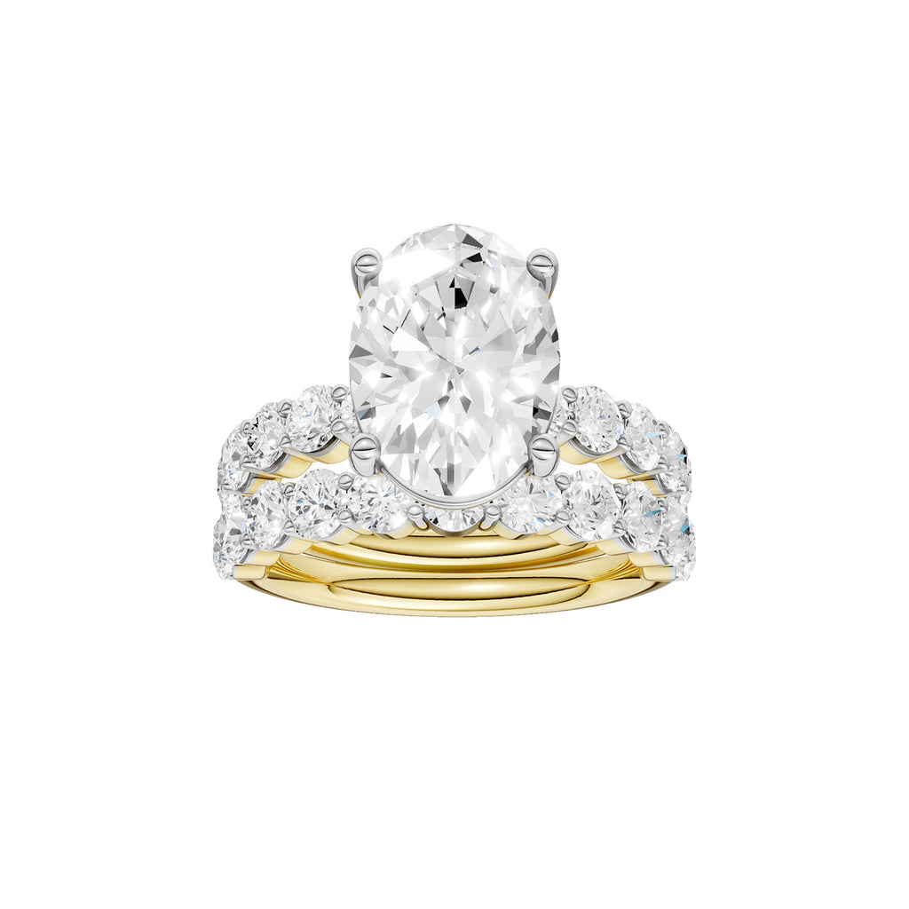 14K 6.00 CT Lab Grown Diamond Bridal Set