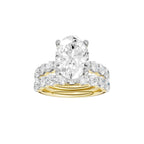 14K 6.00 CT Lab Grown Diamond Bridal Set