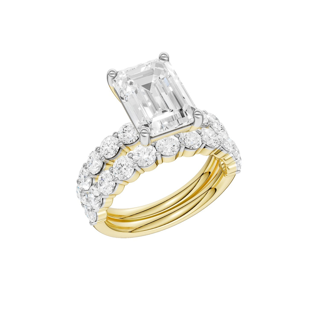 14K 6.00 CT Lab Grown Diamond Bridal Set