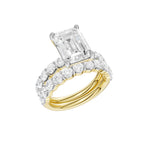 14K 6.00 CT Lab Grown Diamond Bridal Set