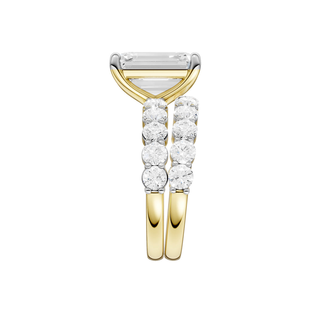 14K 6.00 CT Lab Grown Diamond Bridal Set