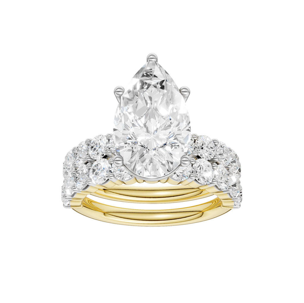 14K 6.00 CT Lab Grown Diamond Bridal Set