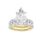 14K 6.00 CT Lab Grown Diamond Bridal Set