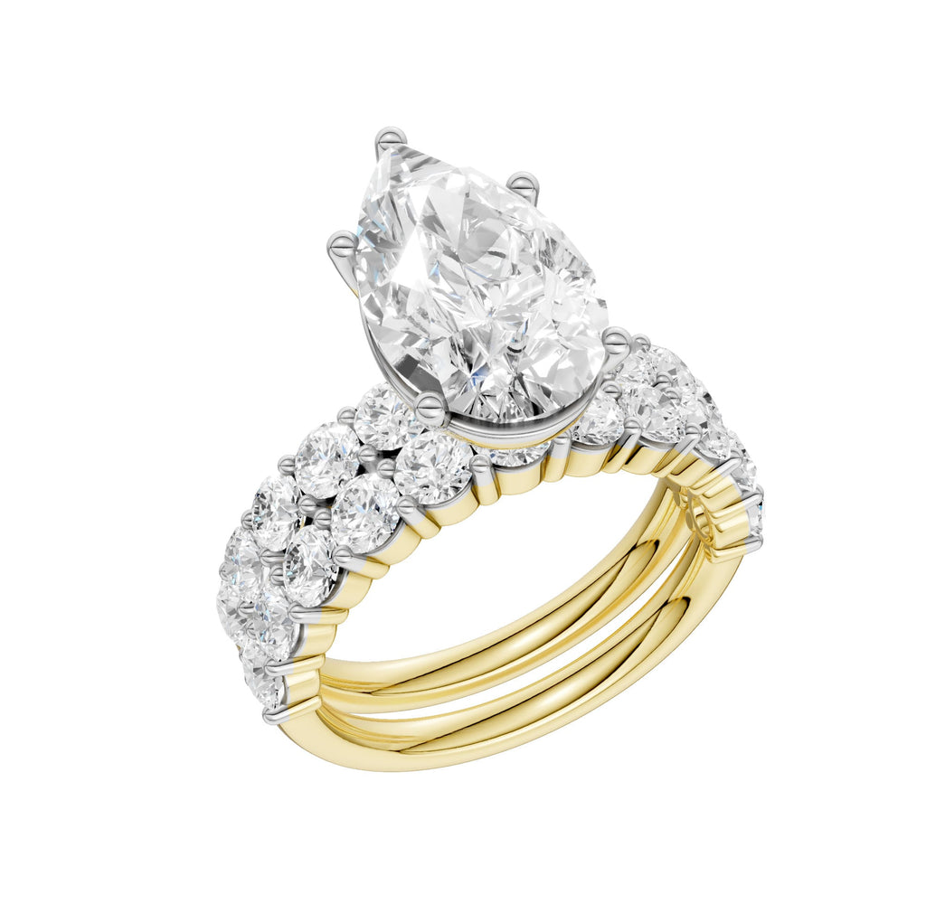 14K 6.00 CT Lab Grown Diamond Bridal Set
