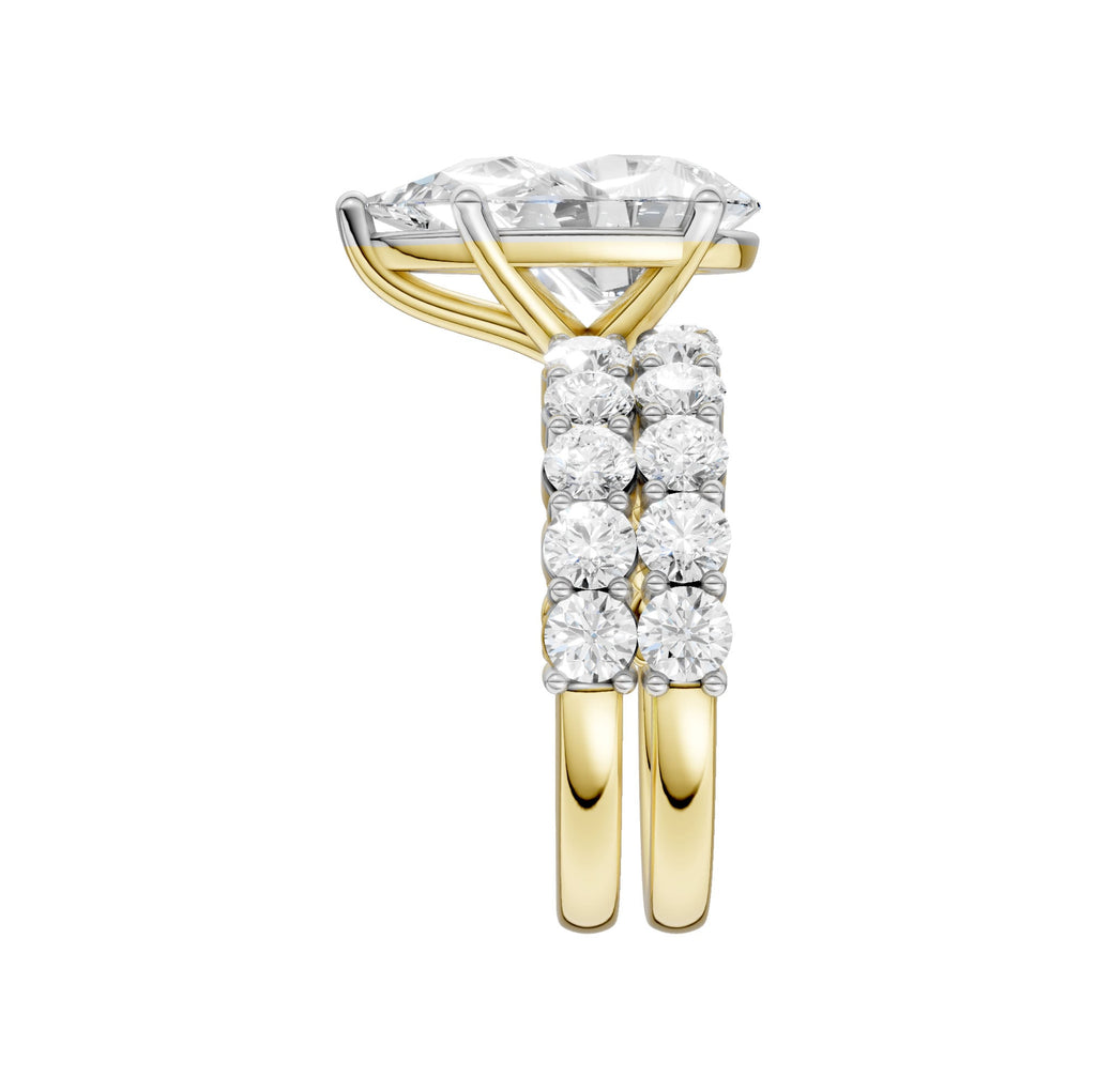 14K 6.00 CT Lab Grown Diamond Bridal Set