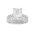14K 4.00CT Certified Lab Grown Diamond Bridal Set