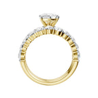 14K 4.00 CT Lab Grown Diamond Bridal Set