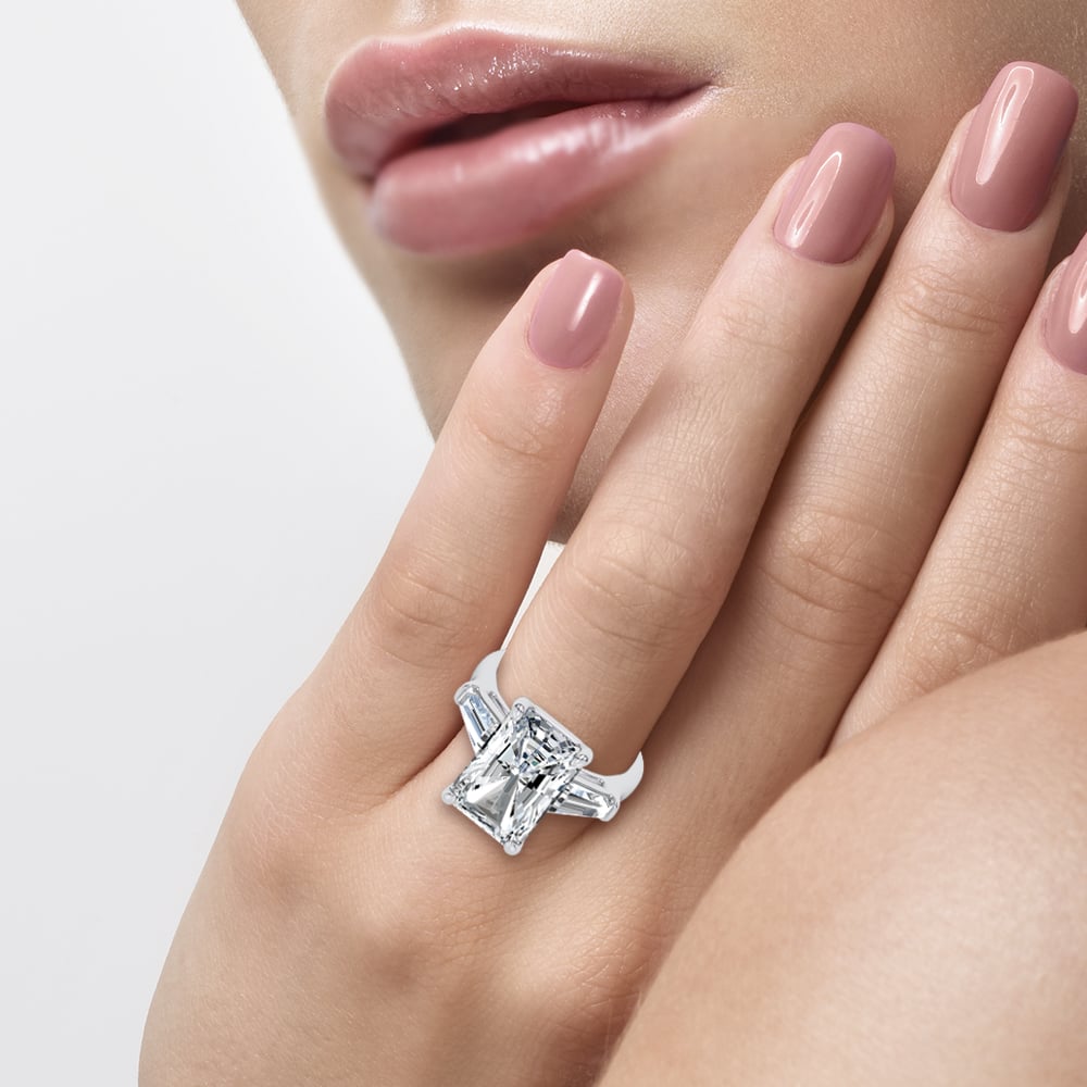 14K 8.40CT Lab Diamond Ring