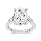 14K 6.61CT Certified Lab Grown Engagement Ring